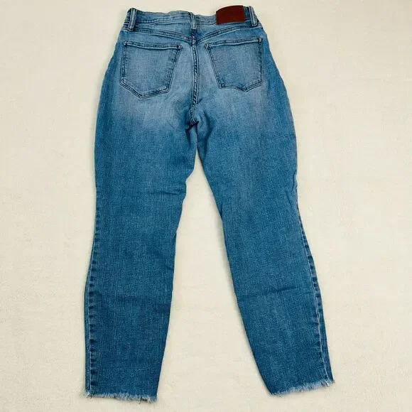 Lucky Brand Straight Ankle Crop Jeans 8/29 Mid Rise Dark Wash Denim - Picture 11 of 16